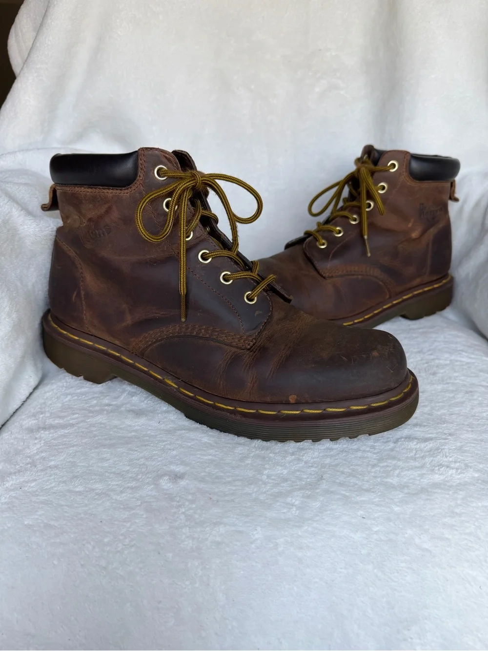 Dr. Martens 939 Ben Crazy Horse Brown Leather Combat Men’s Boots UK 10 US 11 Vtg